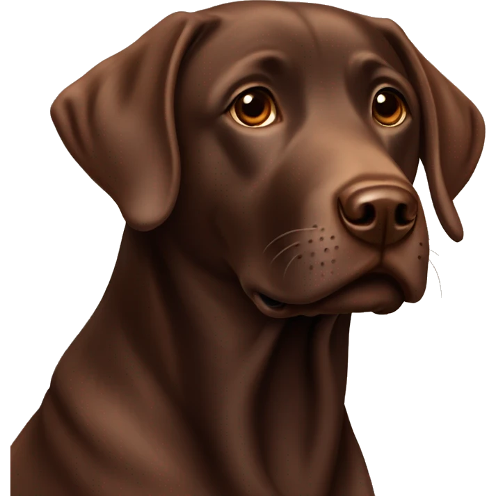 Chocolate Labrador ￼ emoji