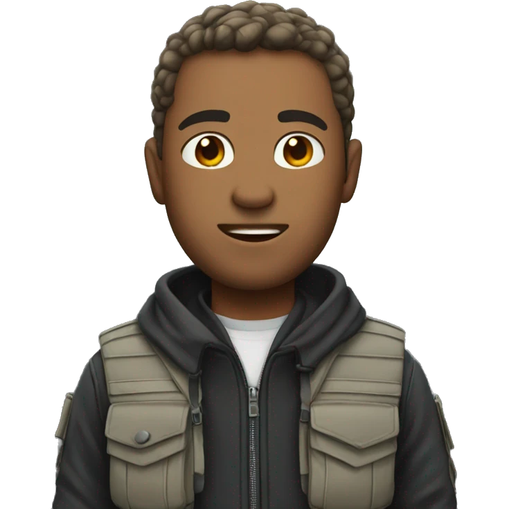 man in bulletproof jacket emoji