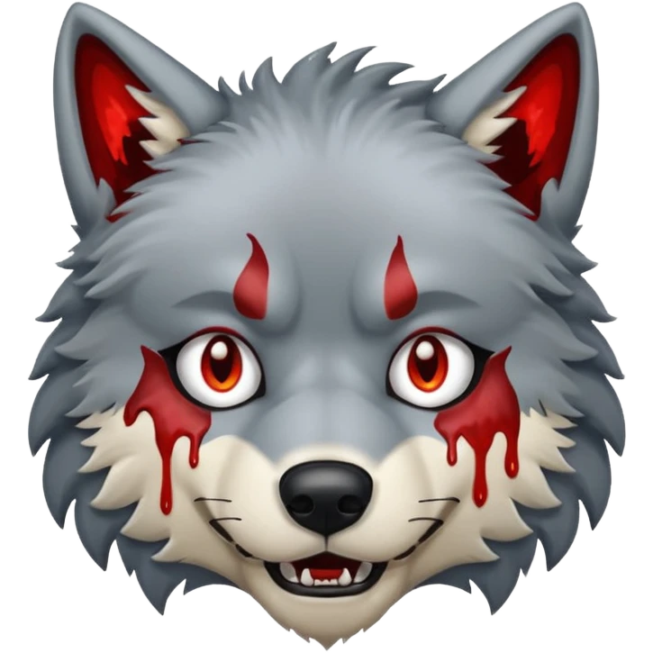 Hurt wolf  emoji