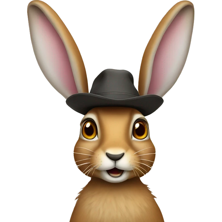 hare in a hat emoji