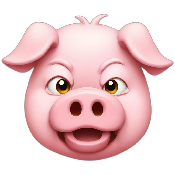 angry pig emoji