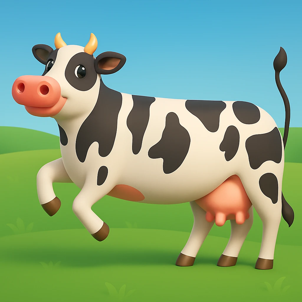 Remove clouds from the background, keep only the green grass field and clear sky emoji