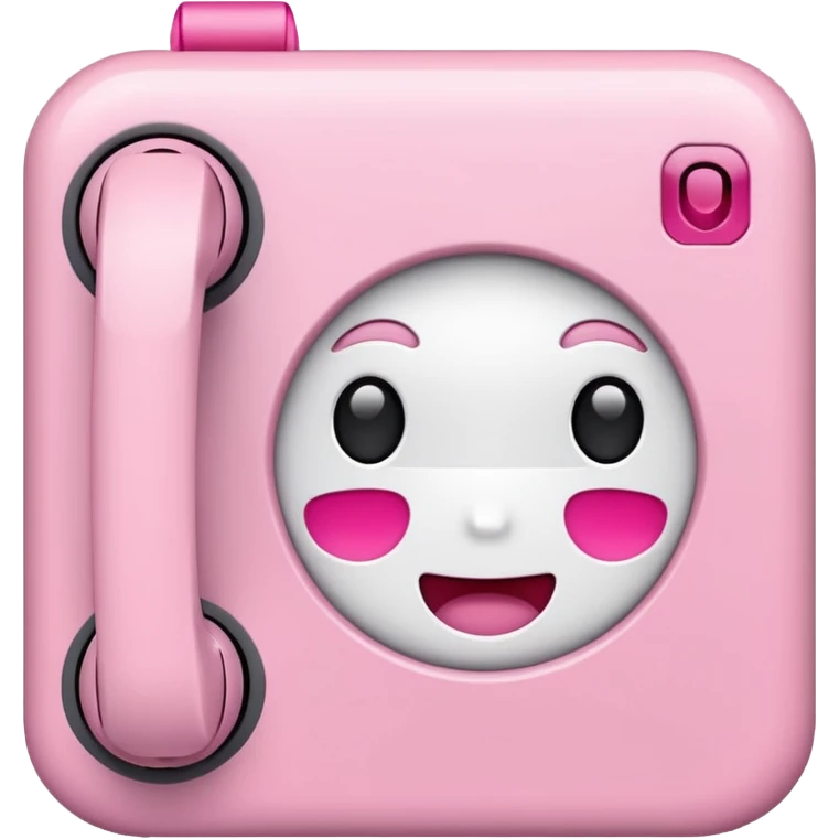 mix light pink dark pink and white girly voicemail emoji