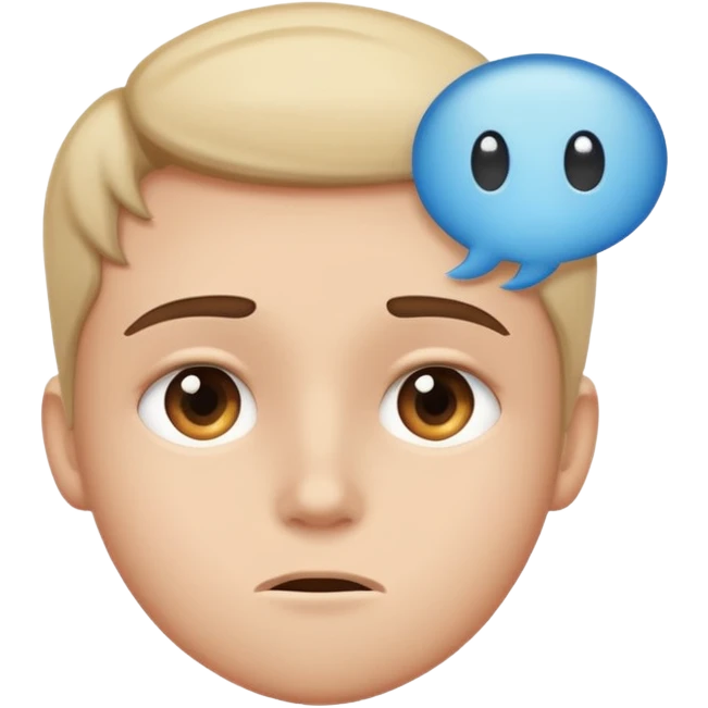 calm face with speech bubble saying 'no problem', representing don't worry about it emoji
