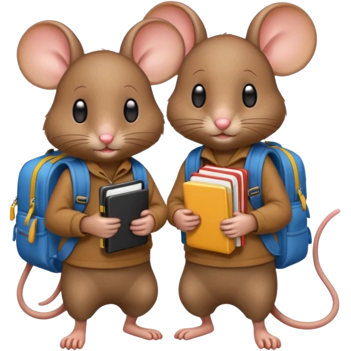 mice with backpacks emoji