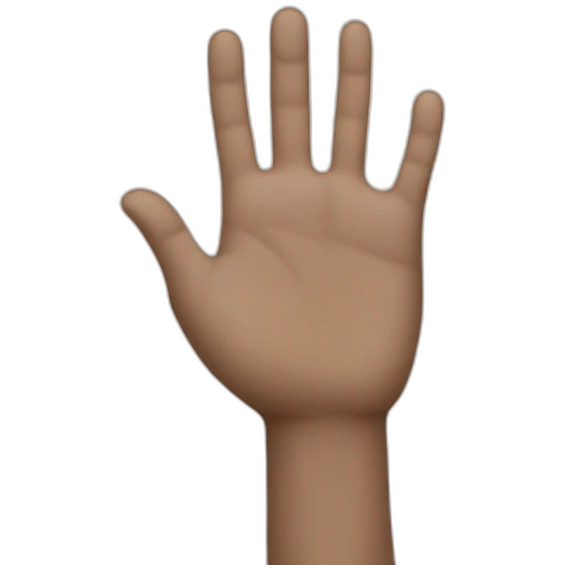 Hand holding  emoji