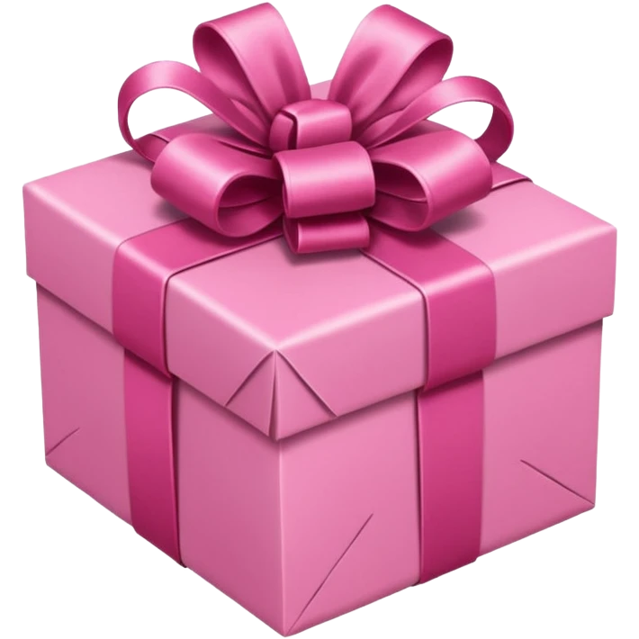 obsequio de cumpleaños con envoltura rosa emoji