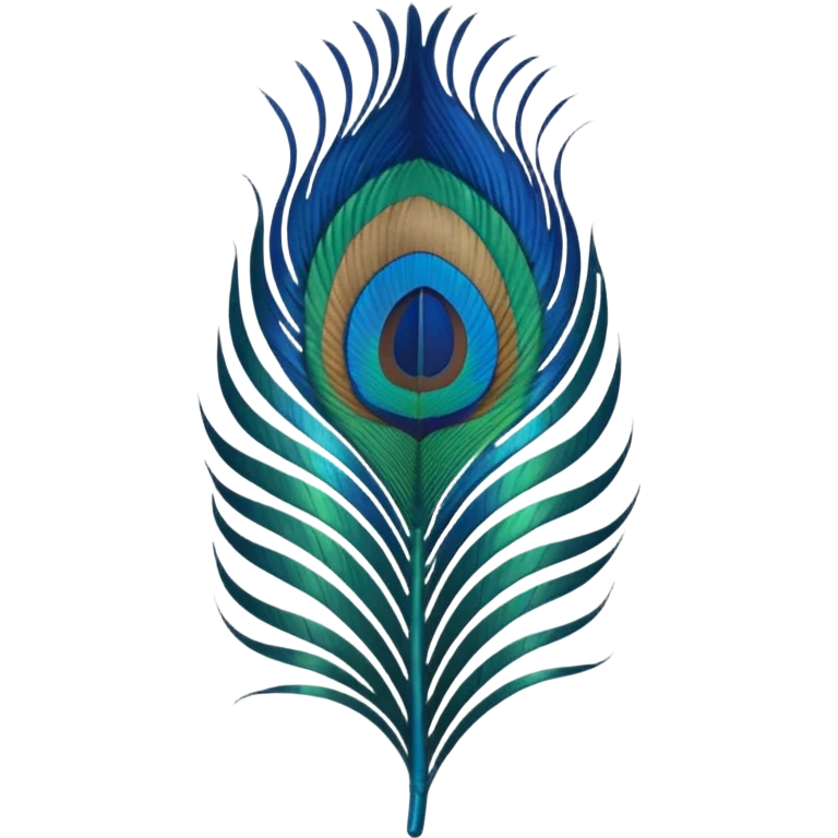 Peacock feather emoji