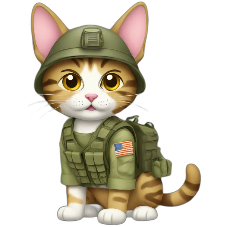 military cat emoji