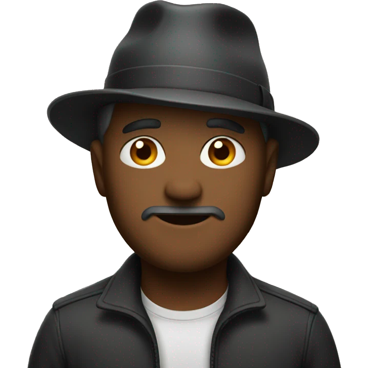 Man with hat emoji