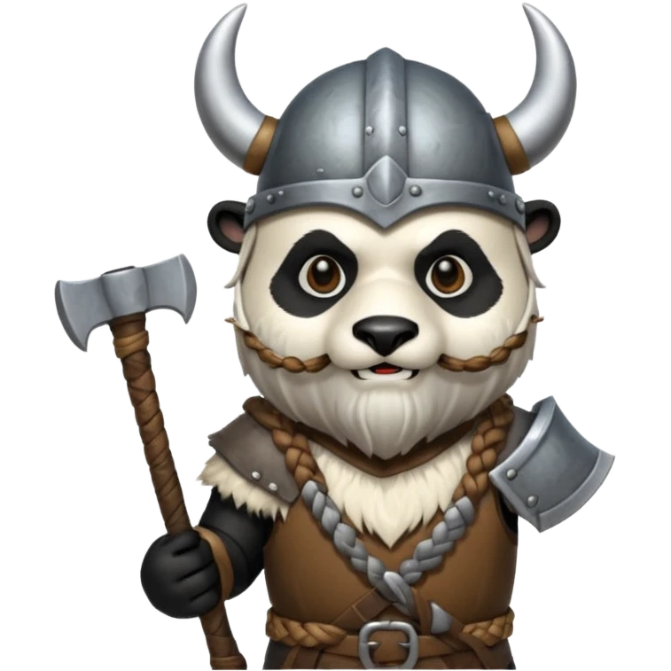 Panda Bear viking emoji