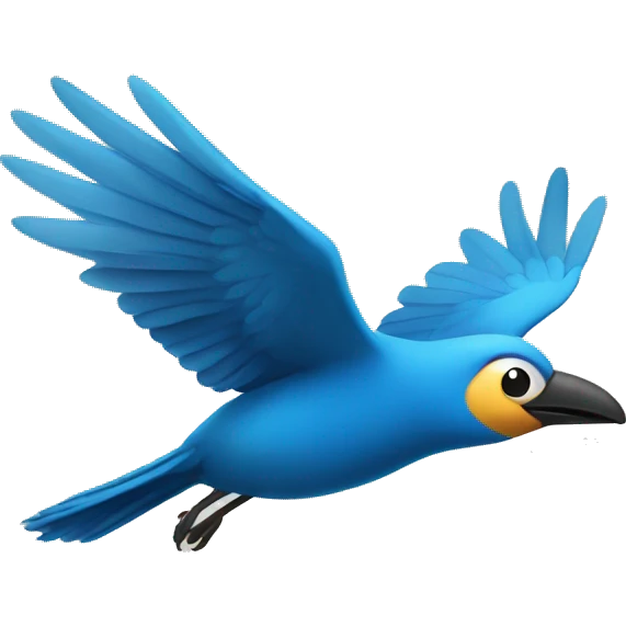 Bird flying  emoji