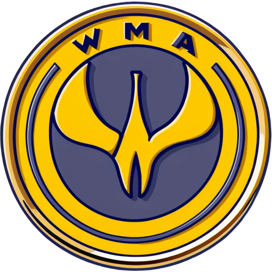 Wu-Tang Clan logo on a gold coin emoji