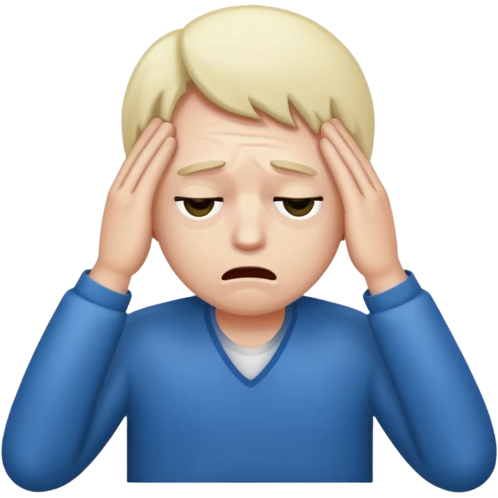 Hangover stress emoji