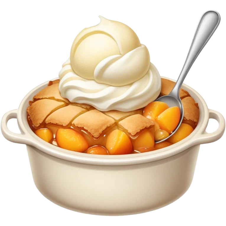 Peach cobbler emoji