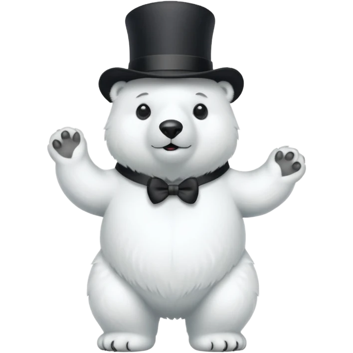 polar bar with top hat emoji