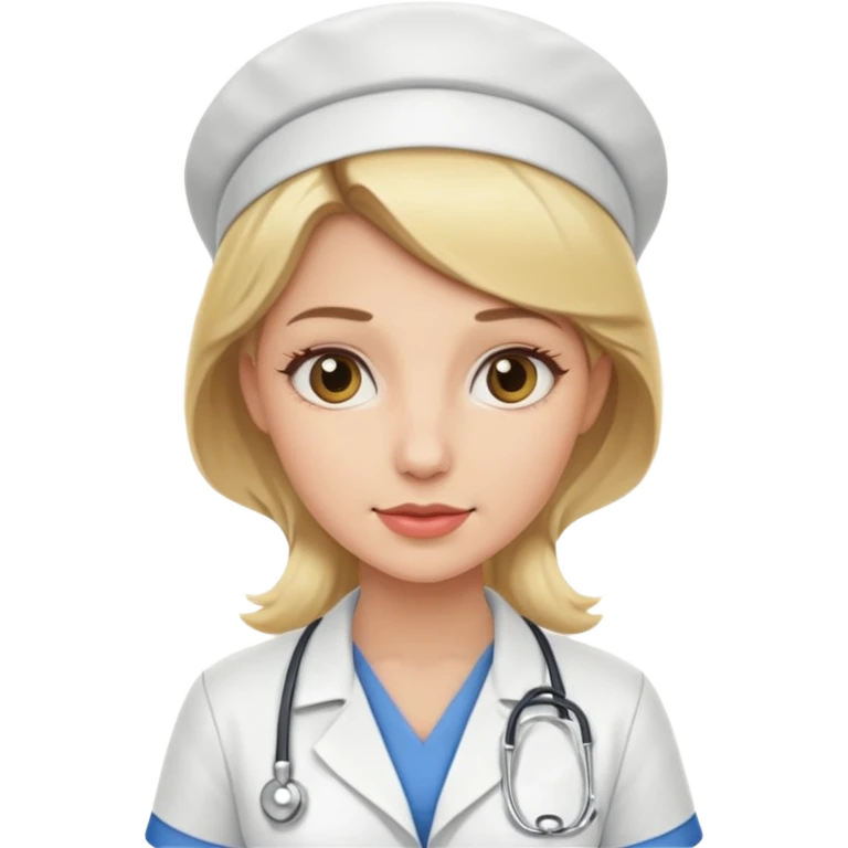 blonde pretty nurse emoji