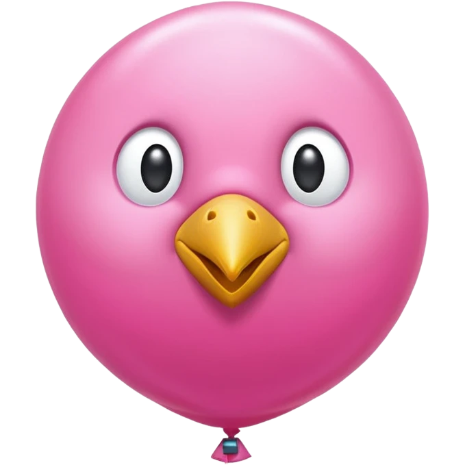 pink  bird balloon emoji