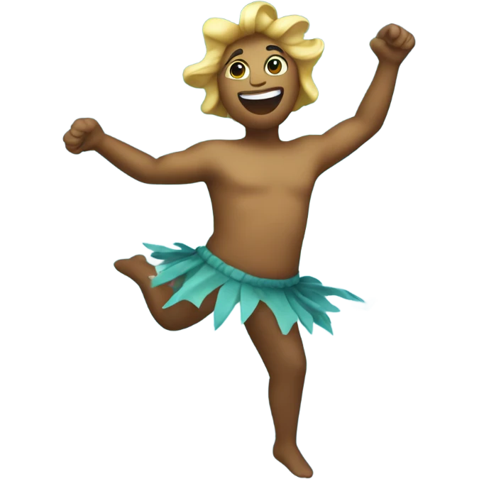 Star dancing in sea emoji