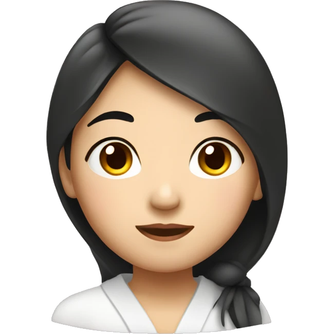 an asian girl in spa emoji