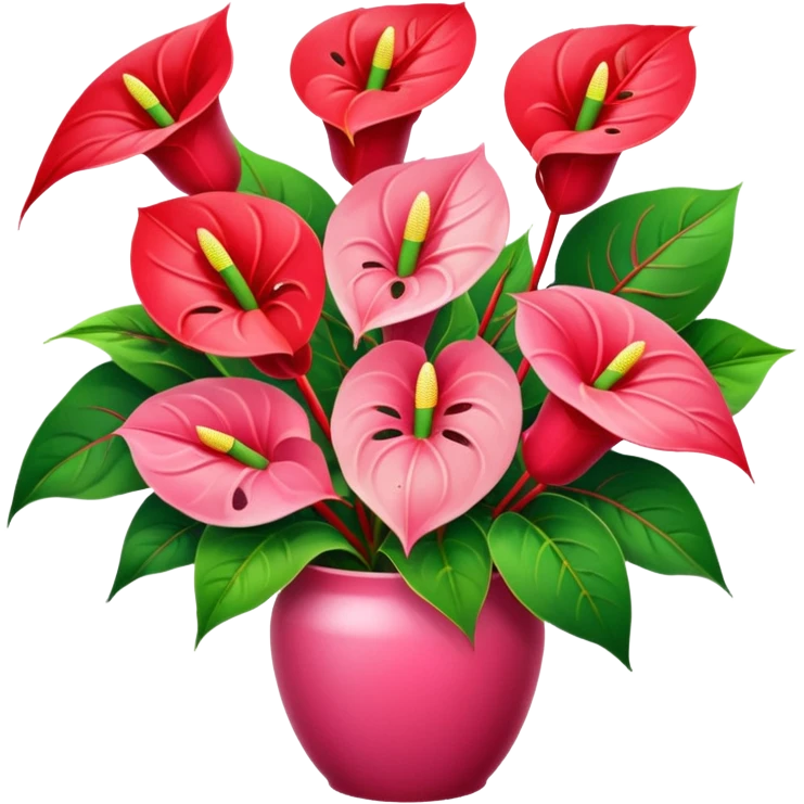 orchidee - sonnenblume - anthurienstrauss - ohne blumenvase, ohne blumentopf emoji