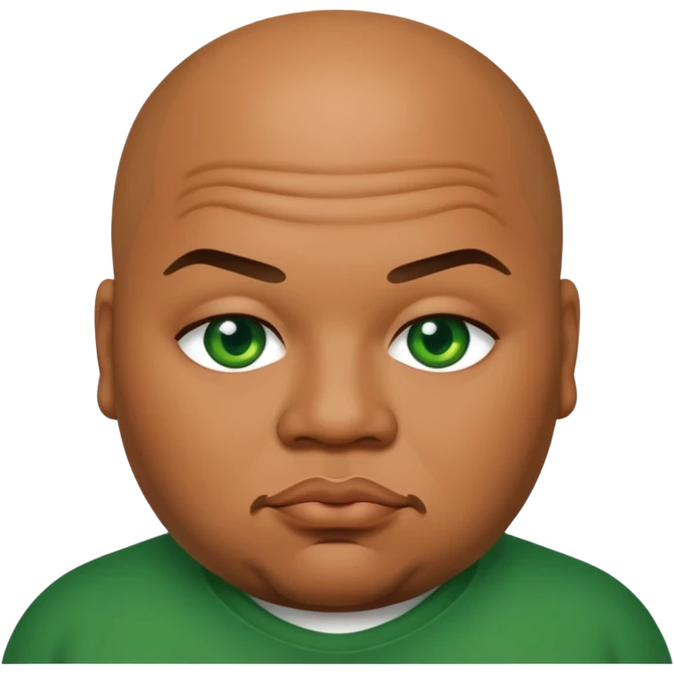 Fat Joe with green eyes emoji