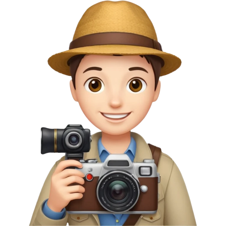 traveler with camera emoji