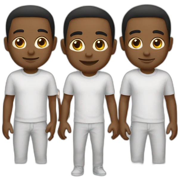 3 white sons emoji