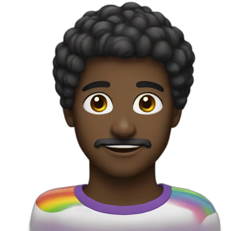 Black rainbow emoji