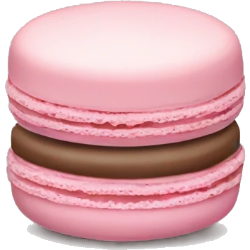 a pastel pink Macaron emoji