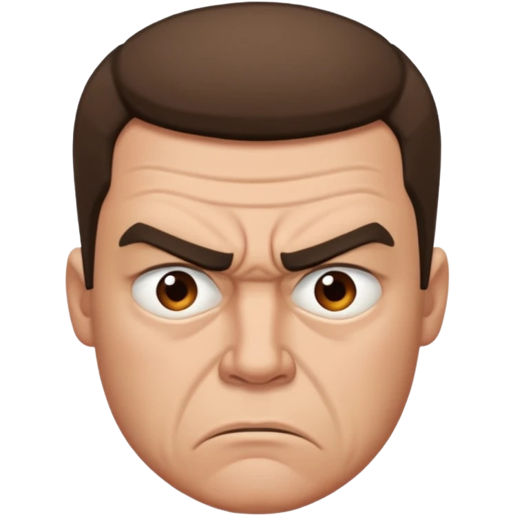 man annoyed with a man emoji