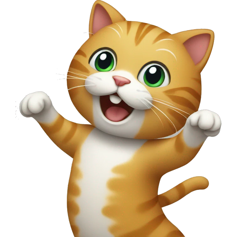 Cat dancing emoji