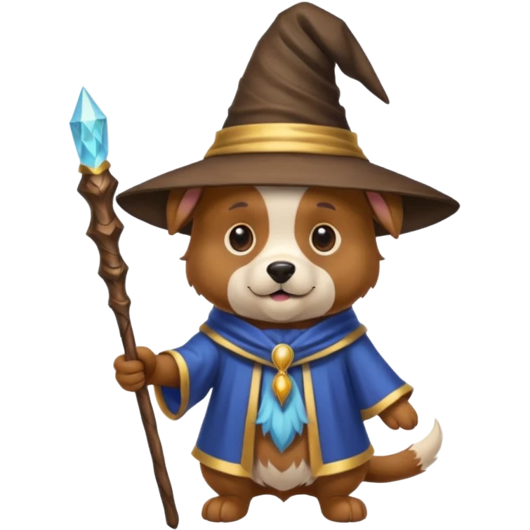 Dog wizard emoji
