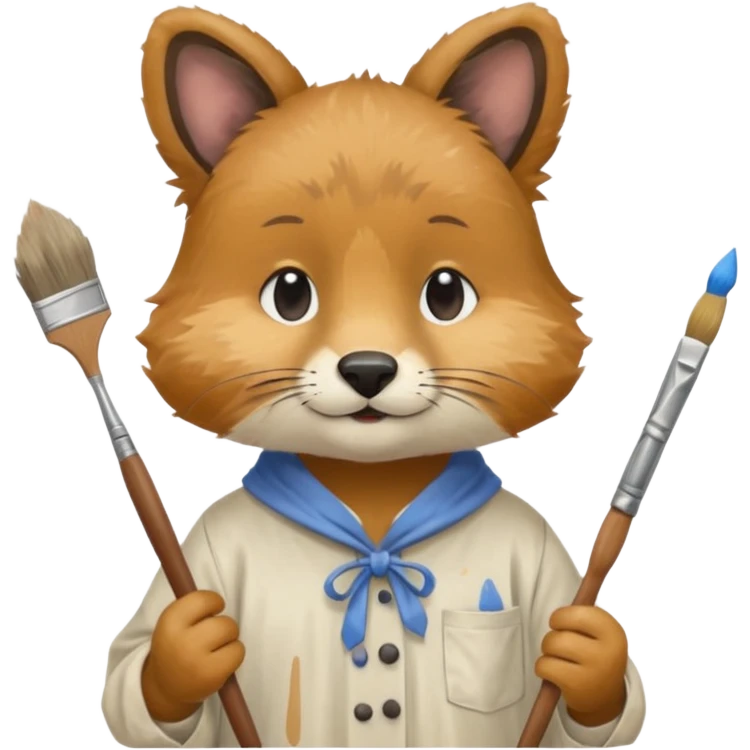 animal as painter emoji