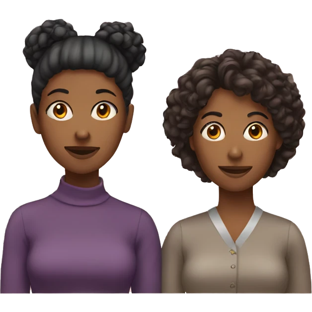 Three female friends  emoji