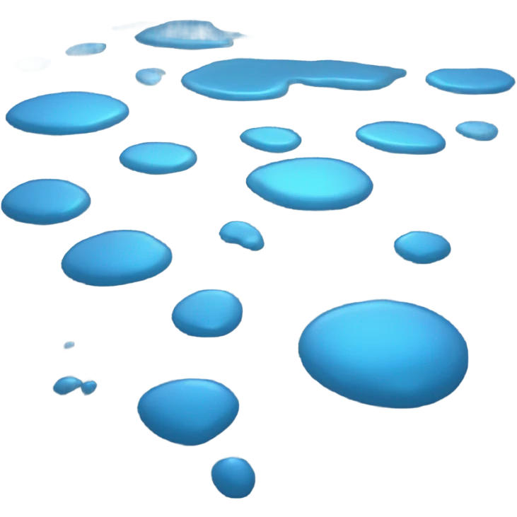 blue beautiful puddle emoji