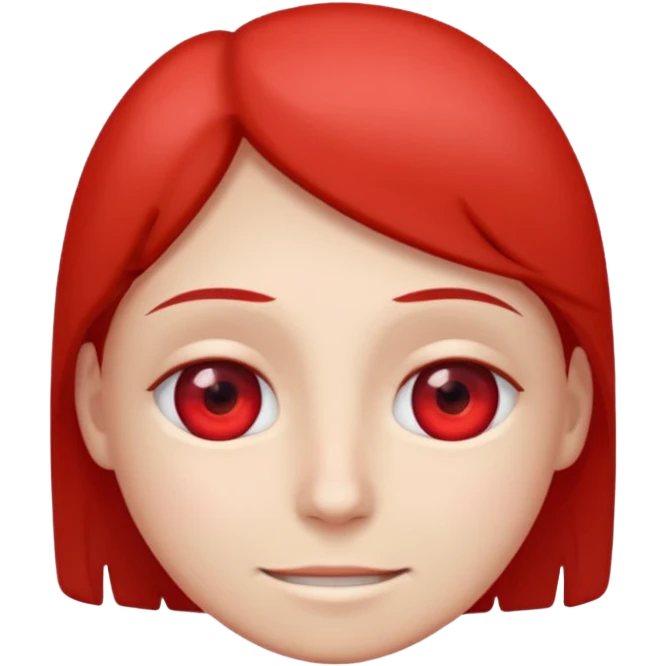 Red eyes smiling looking tired  emoji