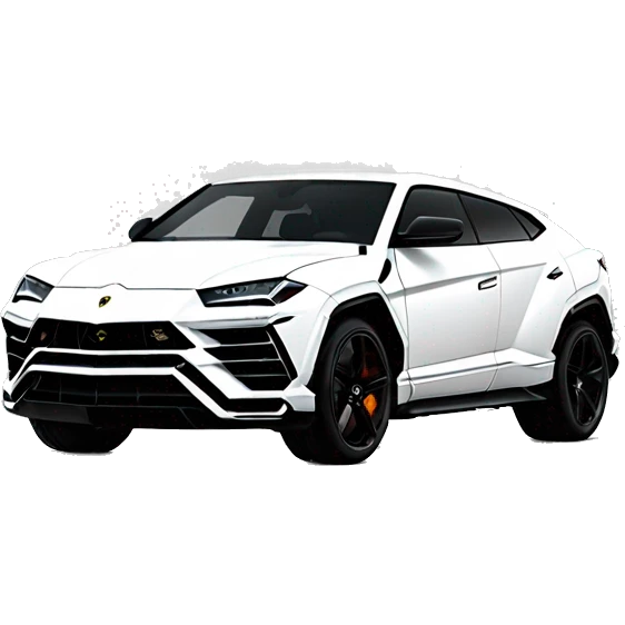 White lamborghini urus emoji
