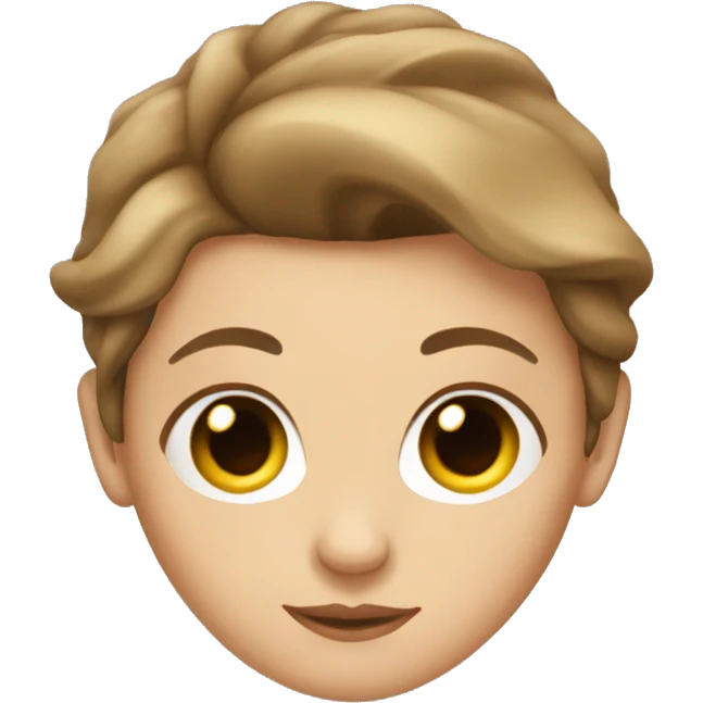 Caucasian bombshell with brown hair emoji