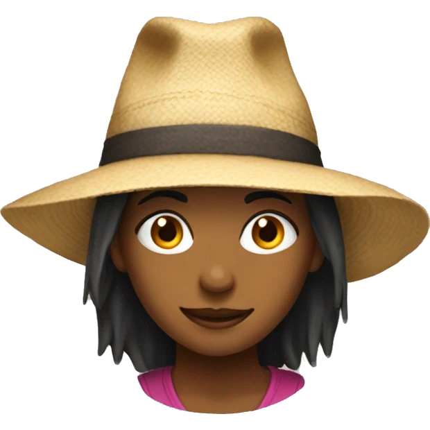 Yana wearing a hat emoji