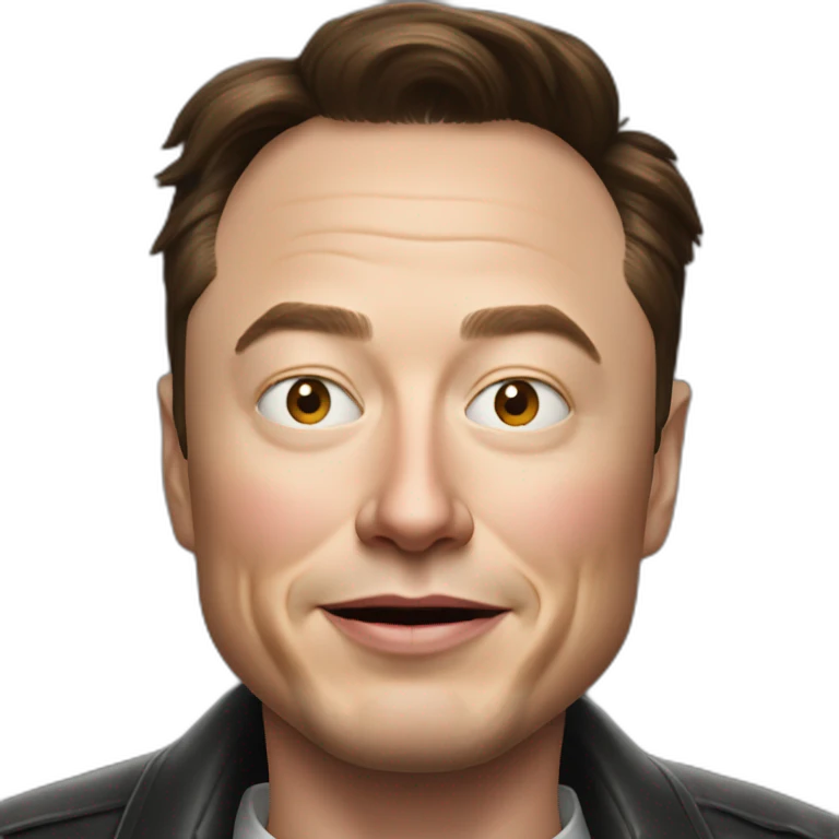 elon musk like an idiot emoji