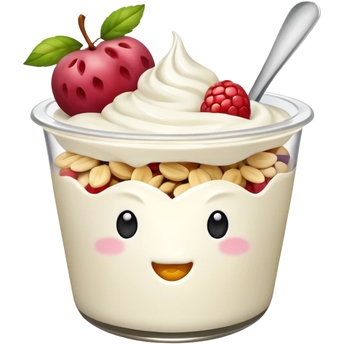 Yogurt greco e frutta secca
 emoji