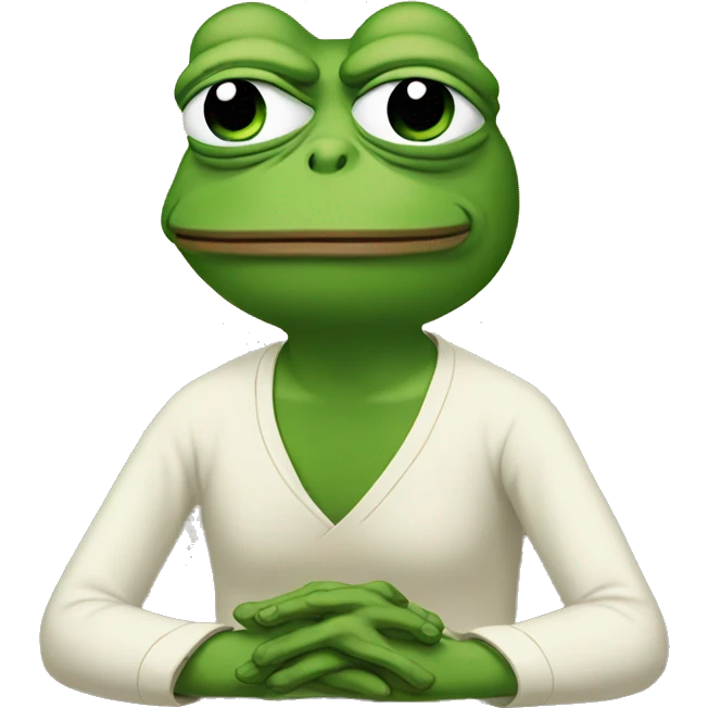 pepe the frog meditate emoji