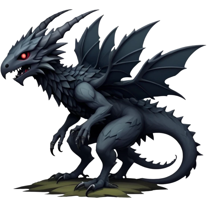 Edgy complex aesthetic-scenery-Fakémon-creature (full body) emoji
