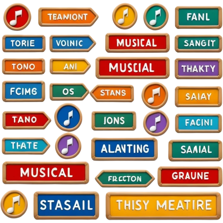 musical theatre signs emoji