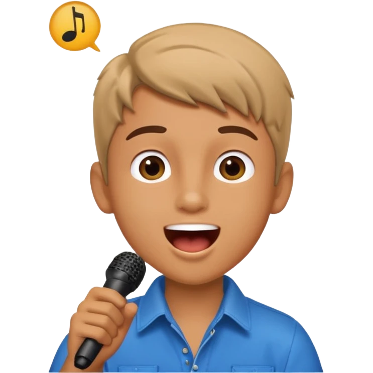 Boy karaoke  emoji