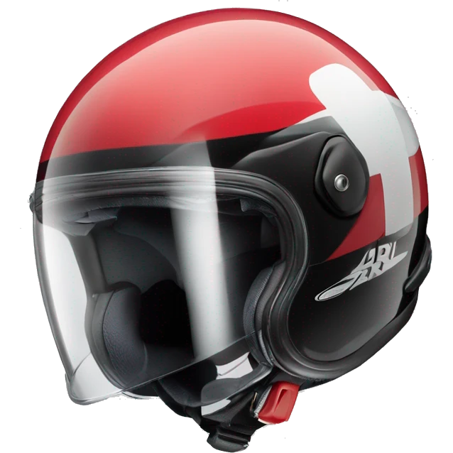 Casque moto jet arai de 3 quart emoji
