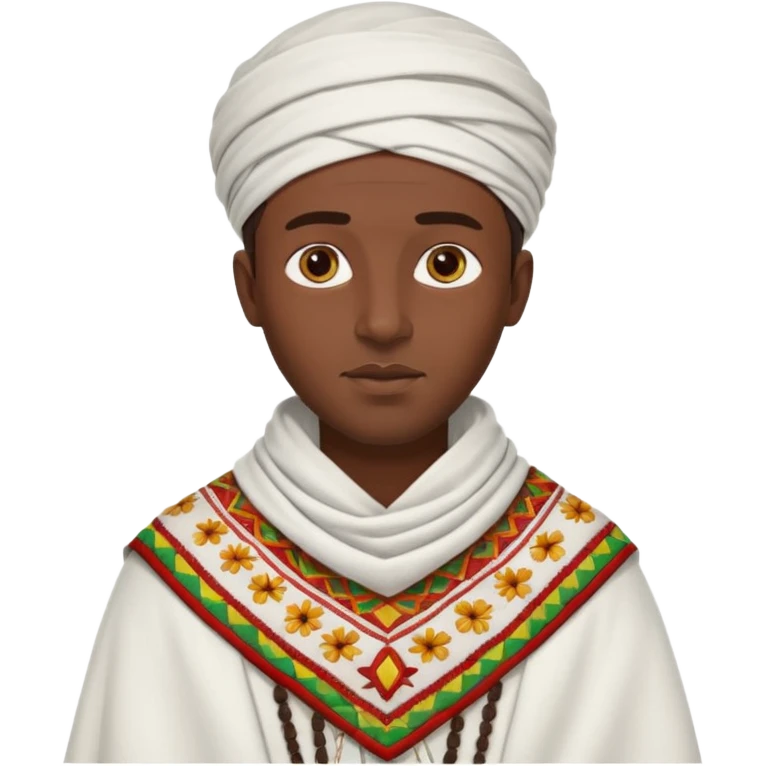 Ethiopian man in traditional clothing emoji