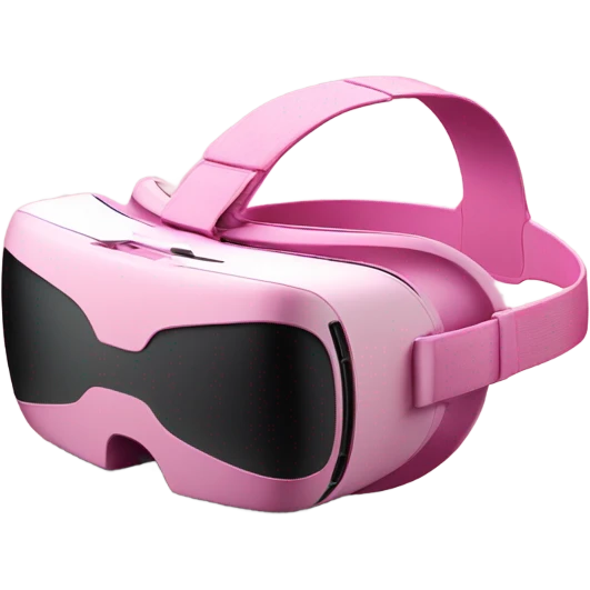 all-pink vr headset without human emoji