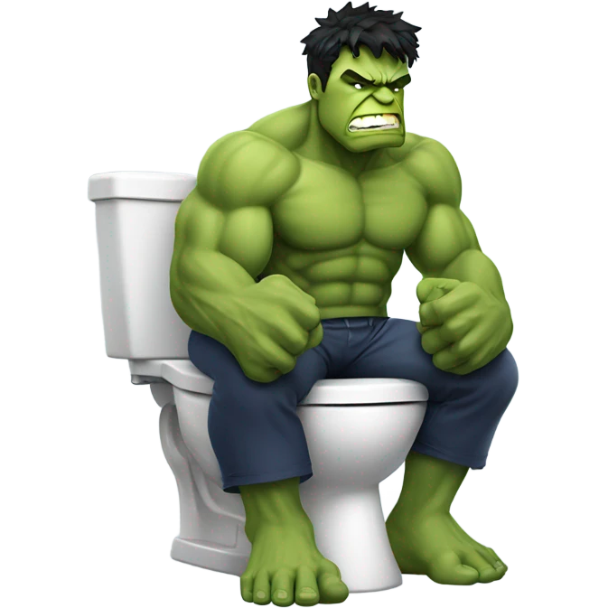 Hulk pooping emoji